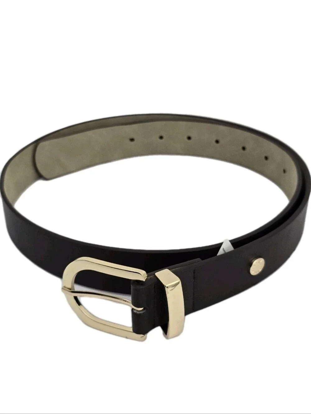 STEVE MADDEN women's size XL Faux Leather Fashion Logo Belt Brown‎